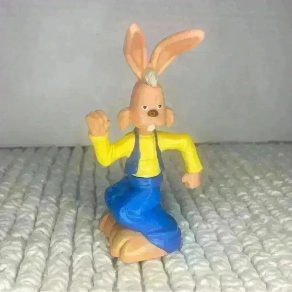 Doogal Dylan Roundabout Rabbit 2006 McDonalds Wheeled Spinning Happy Meal Toy - Picture 1 of 3